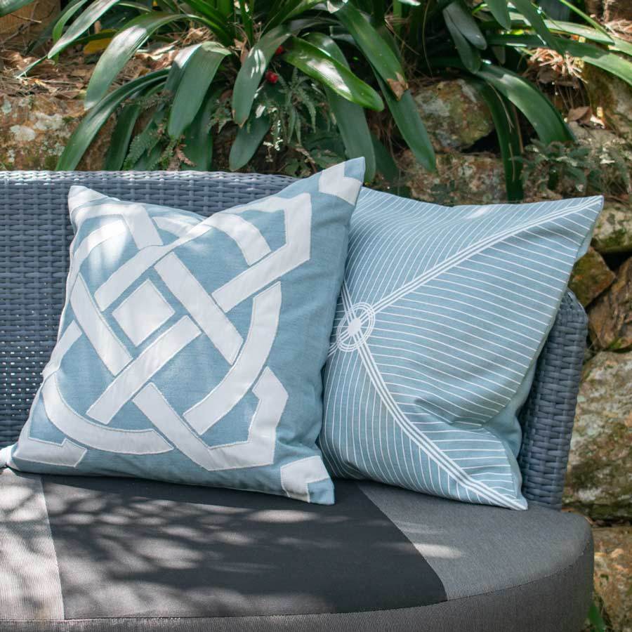 Outdoor Dial Cloud Blue Lounge Cushion 55 x 55 cm-abc