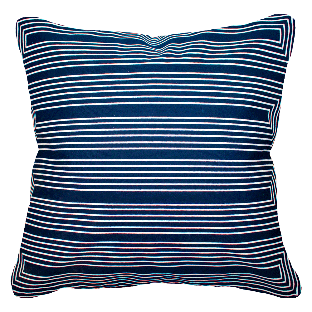 Outdoor Paramaze Navy Lounge Cushion 55 x 55 cm-abc