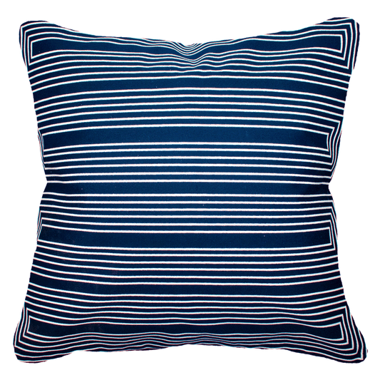 Outdoor Paramaze Navy Lounge Cushion 55 x 55 cm-abc