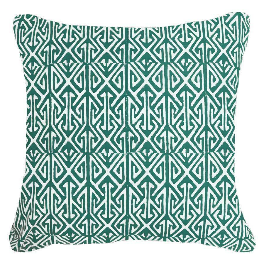 Arrow Print Teal Lounge Cushion 55 x 55 cm-abc