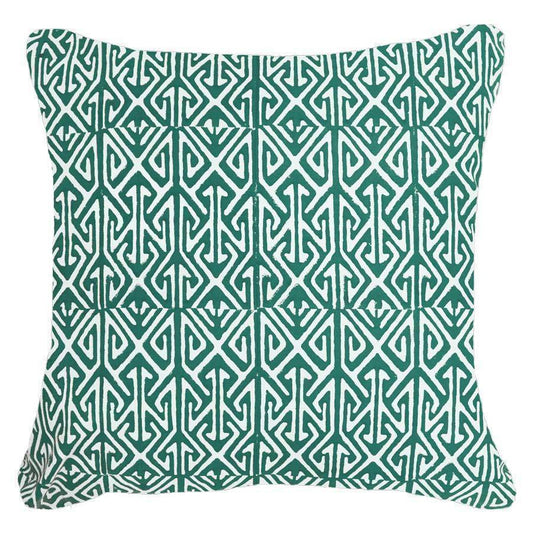 Arrow Print Teal Lounge Cushion 55 x 55 cm-abc