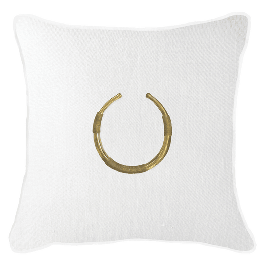 Amulet Delhi White Lounge Cushion 55x55cm-abc