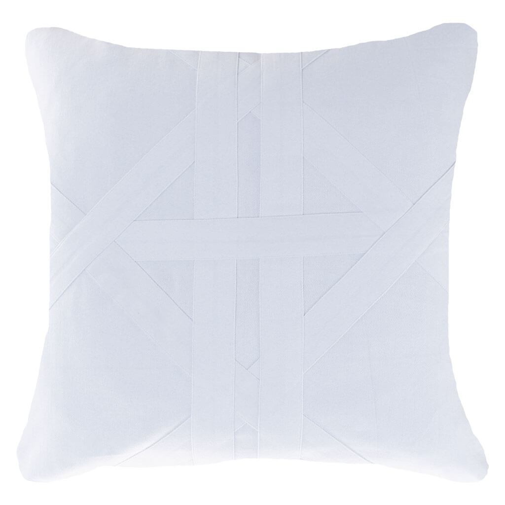 Cross Patch White Lounge Cushion 55 x 55 cm-abc