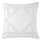 Dot Frame White Lounge Cushion 55x55cm-abc