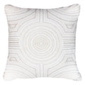 Dreamtime Aboriginal Dot Natural and White Lounge Cushion 55x55cm-abc