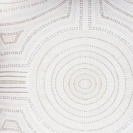 Dreamtime Aboriginal Dot Natural and White Lounge Cushion 55x55cm-abc