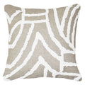 Earth File Print White Lounge Cushion 55x55cm-abc