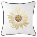 Feather Shell White Juju White Lounge Cushion 55 x 55 cm-abc