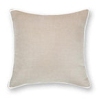 Piped Linen Nat White Lounge 55 x 55 cm-abc