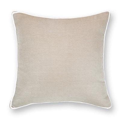 Piped Linen Nat White Lounge 55 x 55 cm-abc