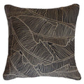 Rake Palm Black Lounge Cushion 55 x 55 cm-abc