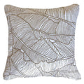 Rake Palm White Lounge Cushion 55 x 55 cm-abc
