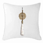 Tassel White Lounge 55 x 55 cm-abc