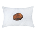 Wood Slab White Lounge Cushion 55 x 55cm-abc