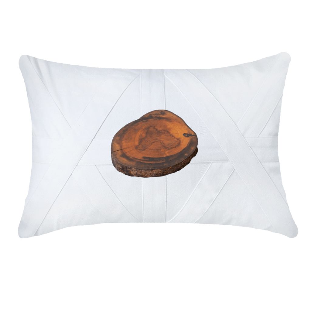 Wood Slab White Lounge Cushion 55 x 55cm-abc