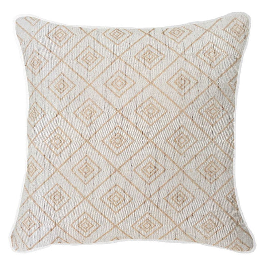 Weave Cross Natural Lounge Cushion 55x55cm-abc