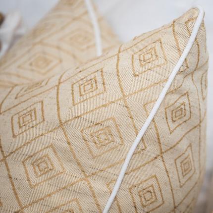 Weave Cross Natural Lounge Cushion 55x55cm-abc