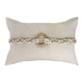 Knot Rope Beige Cream Lumber Cushion 35 x 53 cm-abc