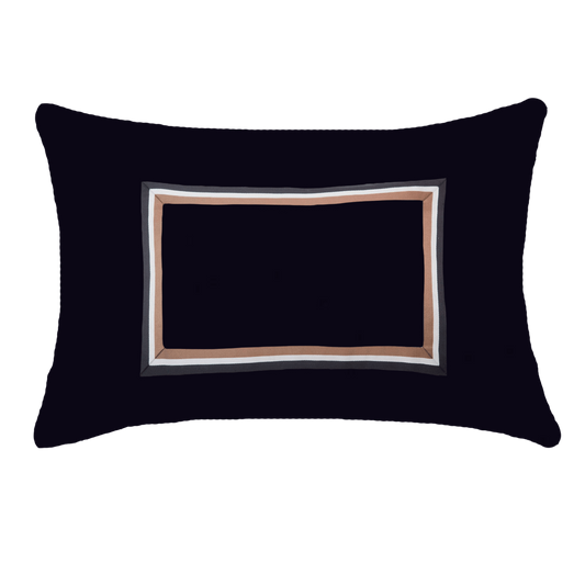 Braid Cayman Black Lumber Cushion 35 x 53 cm-abc