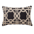Intertwined Black Lumber  Cushion-abc