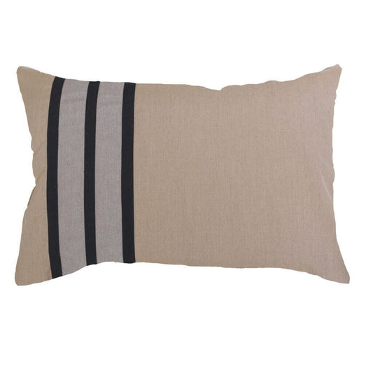 Outdoor Regent Stripe Black Lumber Cushion 35 x 53 cm-abc
