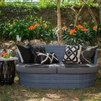 Outdoor Star Black & Beige Lumber Cushion 35 x 53 cm-abc