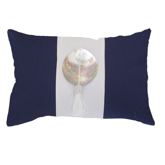 Outdoor Tassel Navy  Lumber Cushion 35 x 53 cm-abc