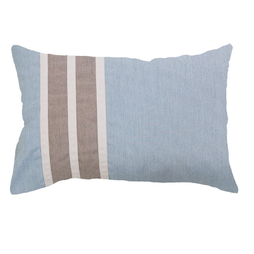 Outdoor Regent Stripe Cloud Lumber Cushion 35 x 53 cm-abc