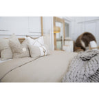 Shell Sash Linen Natural Cushion 35 x 53 cm-abc
