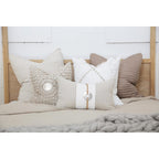 Shell Sash Linen Natural Cushion 35 x 53 cm-abc