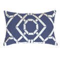 Bamboo Hedge Navy Lumber Cushion 35 x 53 cm-abc