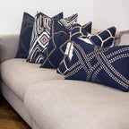 Dot Polar Navy Lumber Cushion 35 x 53 cm-abc