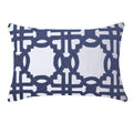 Intertwined Navy Lumber Cushion 35x53cm-abc