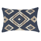 Shoowa Diamond Navy Lumber Cushion 35 x 53 cm-abc