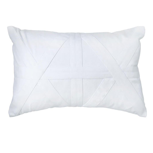 Cross Patch White Lumber Cushion 35 x 53 cm-abc