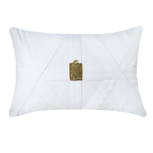 Amulet Cairo White Lumber Cushion 35 x 53 cm-abc