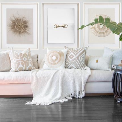 Amulet Cairo White Lumber Cushion 35 x 53 cm-abc
