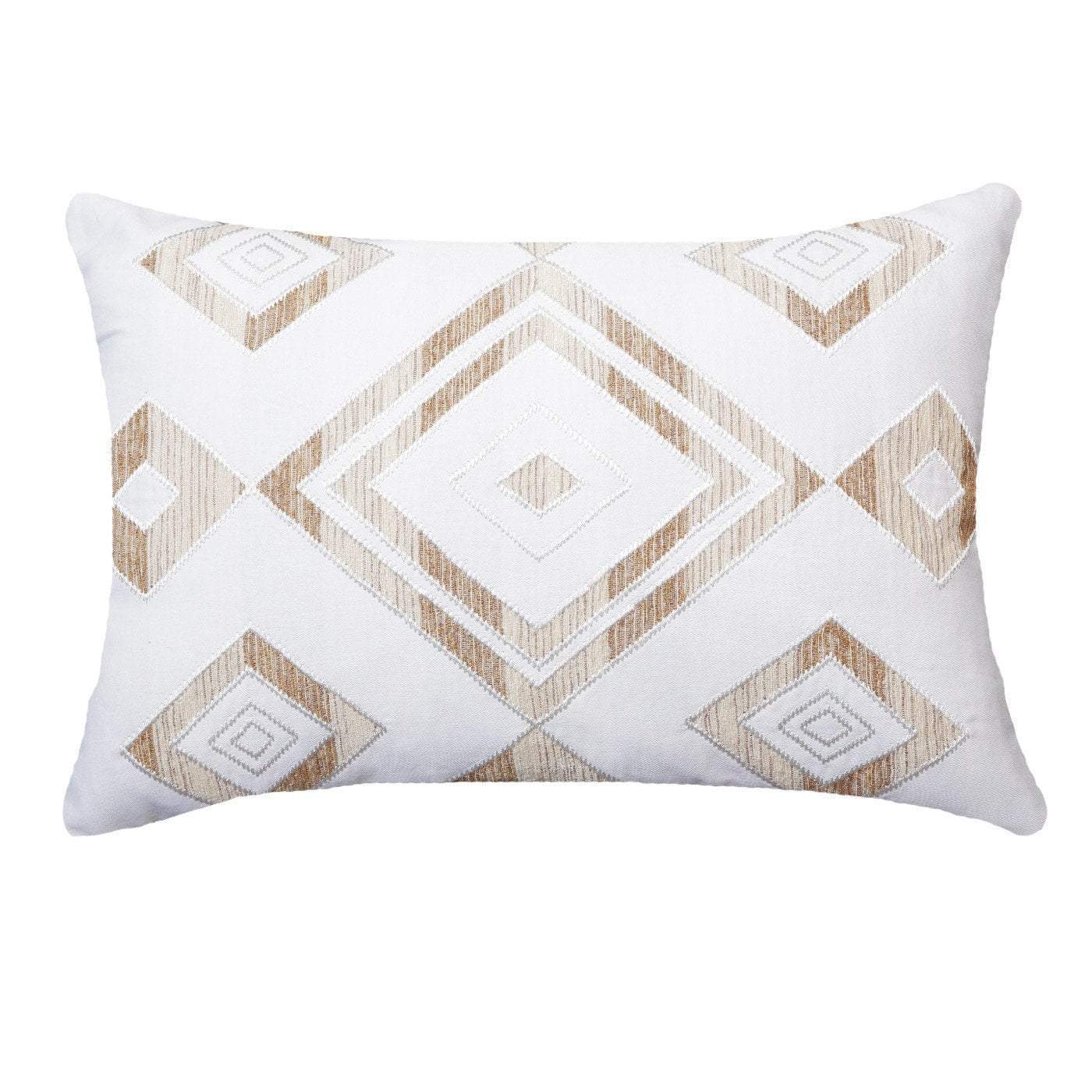 Shoowa Diamond White Lumber Cushion 35 x 53 cm-abc