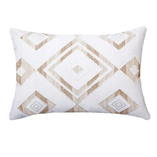 Shoowa Diamond White Lumber Cushion 35 x 53 cm-abc