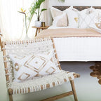 Shoowa Diamond White Lumber Cushion 35 x 53 cm-abc