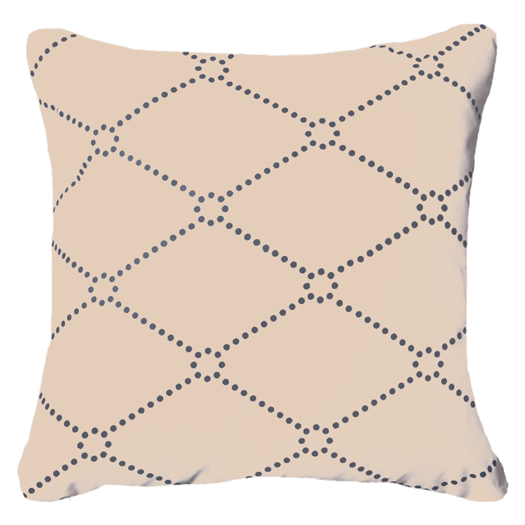 Outdoor Dots Beige Medium Cushion 50 x 50 cm-abc