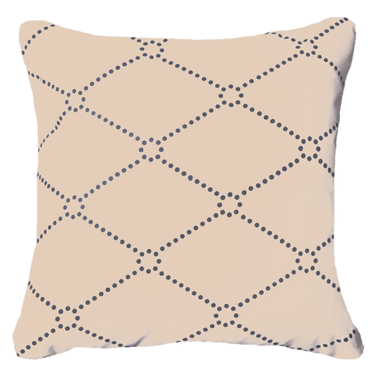 Outdoor Dots Beige Medium Cushion 50 x 50 cm-abc