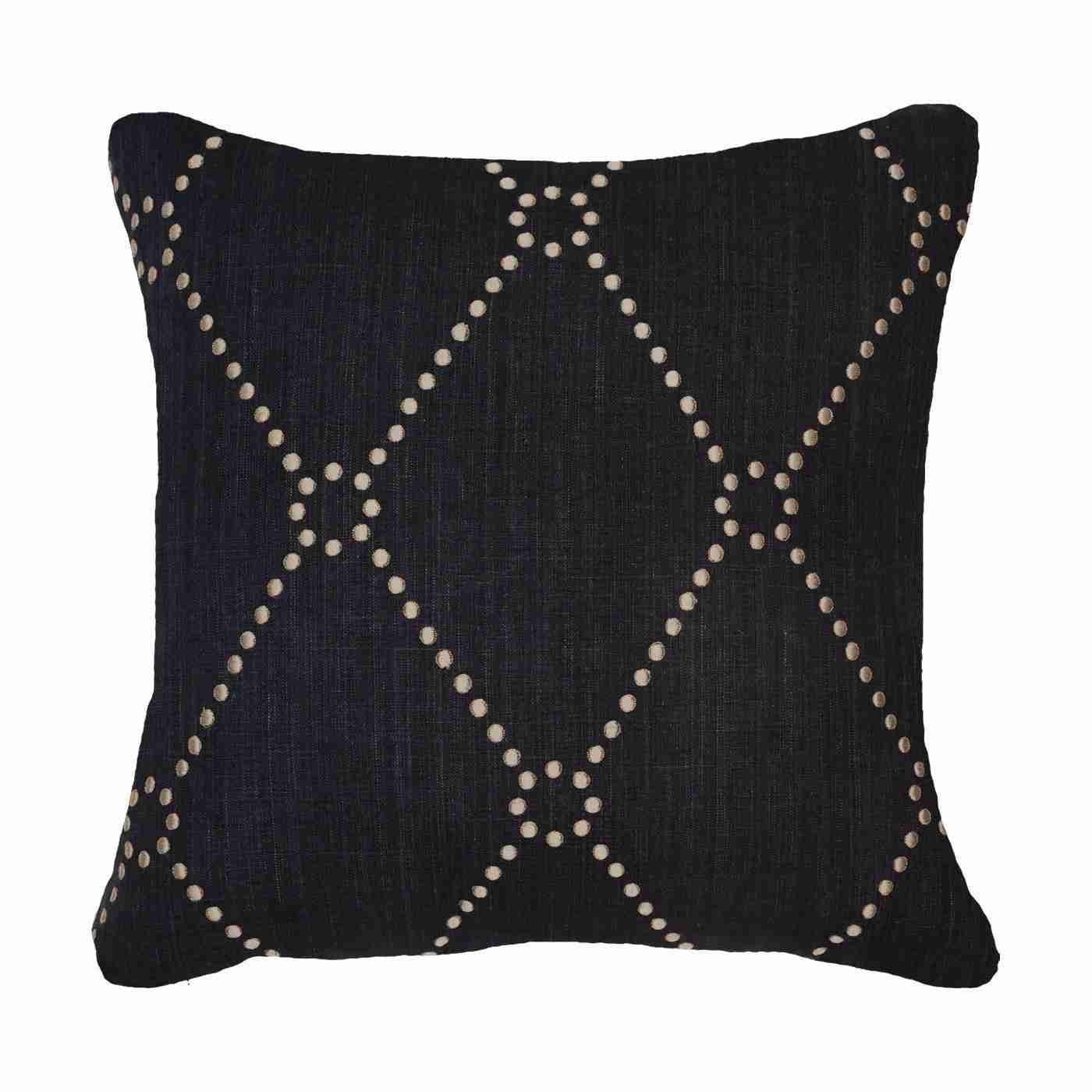 Dot Diamond Black Medium 50 x 50 cm-abc