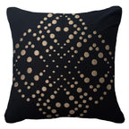 Dot Flower Black Medium Cushion 50 x 50 cm-abc