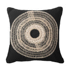 African Armour Black Medium Cushion 50 x 50 cm-abc