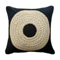 African Badge Black Medium Cushion 50 x 50cm-abc
