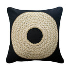African Badge Black Medium Cushion 50 x 50cm-abc