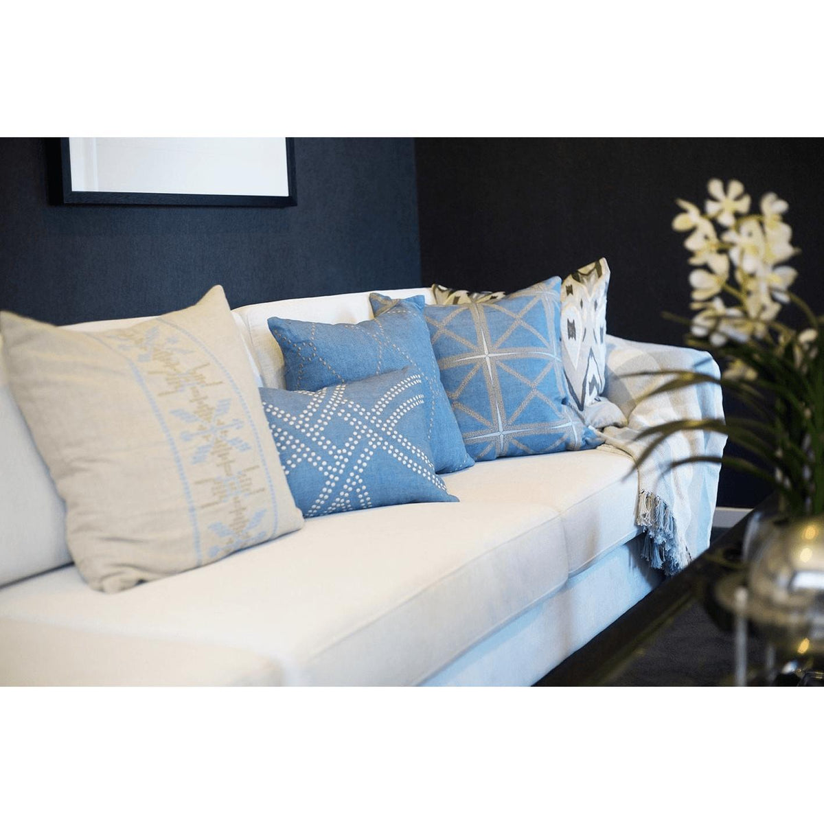 Dot Diamond Cloud Medium Cushion 50x50cm-abc