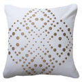 Dot Flower White Medium Cushion 50 x 50cm-abc