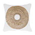 African Shield White Medium Cushion 50x50cm-abc